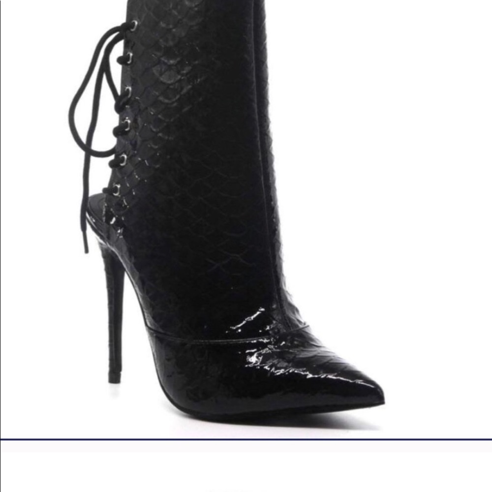 Lace up booties